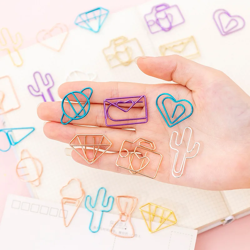 1 Set Colour Paper Clip Mini Clips Kawaii Stationery Photos Letter Pap HH 1 Set Colour Paper Clip Mini Clips Kawaii Stationery Photos Letter Pap HH