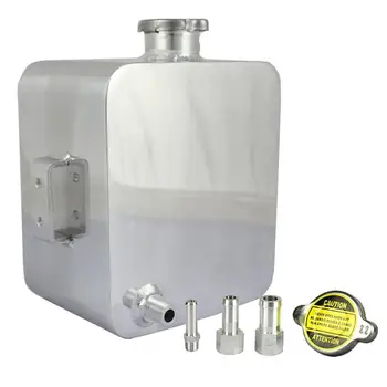 

2.5L Aluminum Universal Coolant Radiator Overflow Recovery Water Tank Reservoir Bottle Car Refitting Auxiliary Kettle