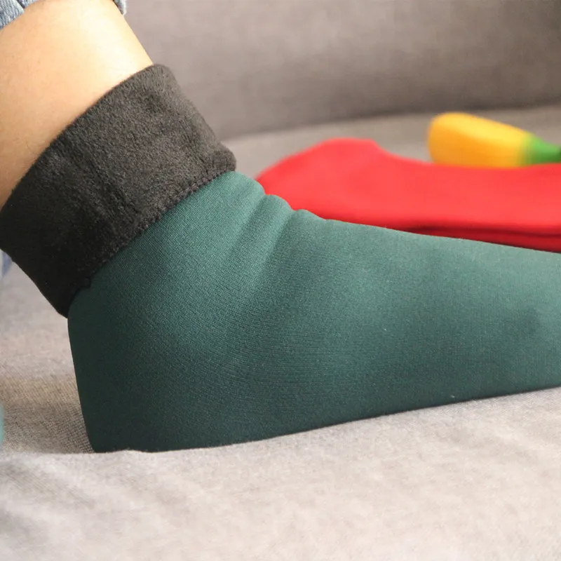 ALICENO осенне-зимние носки бархатные носки-тапочки теплые кашемировые Бесшовные женские и мужские домашние короткие носки SW036