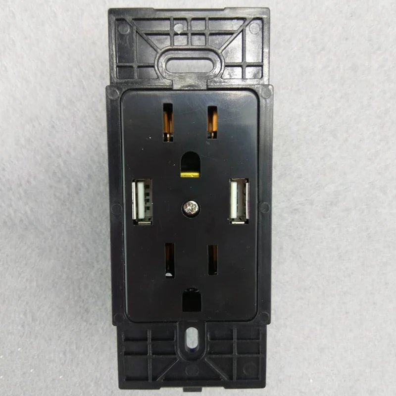 Американский стандарт розетки с 2 портами USB для зарядки телефона Ac 110-250V 15A двойной США штекер бытовой