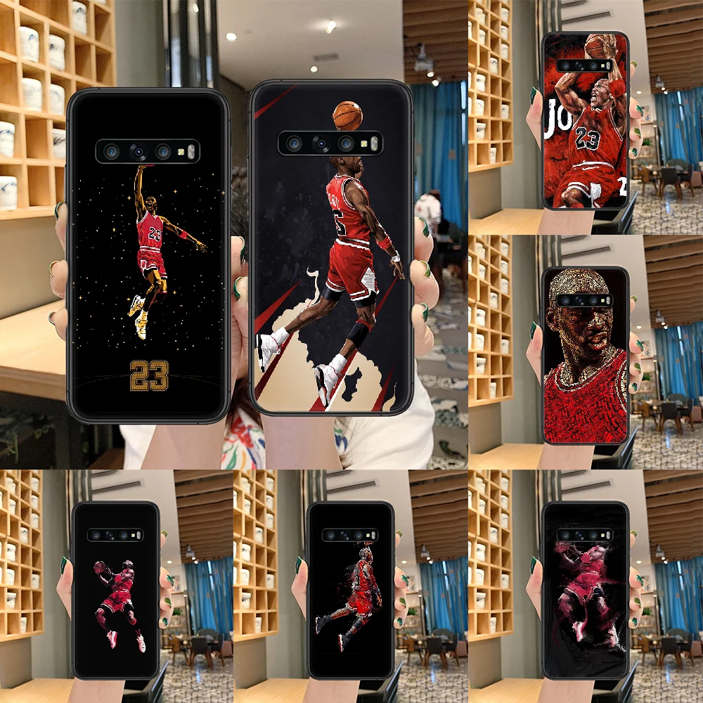 

Basketball Player Trapeze Jordan Phone case For Samsung Galaxy S 10 20 3 4 5 6 7 8 9 Plus E Lite Uitra black hoesjes luxury