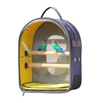

New summer High grade Oxford cloth Composite EVA pet bird bag Transparent pet bag birdcage