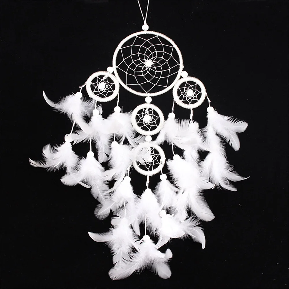 Настенный декор с перьями 50 см Ловец снов