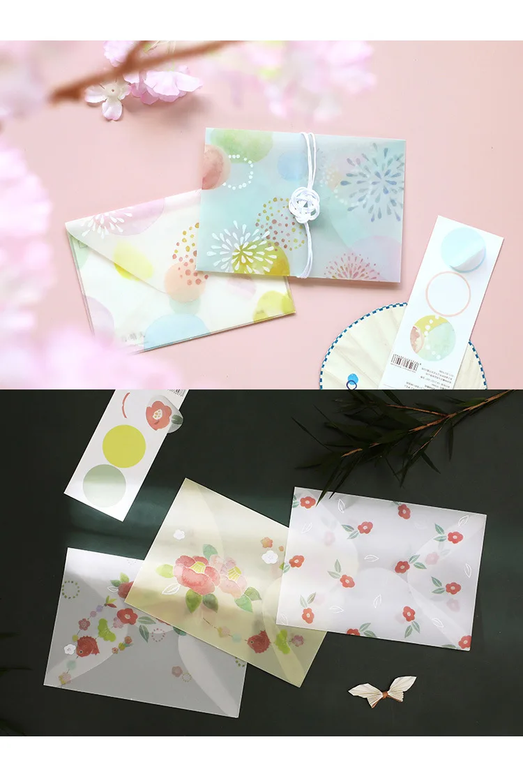 45psc/лот цветок ветер бумажные конверты милый конверт для карты Скрапбукинг подарок