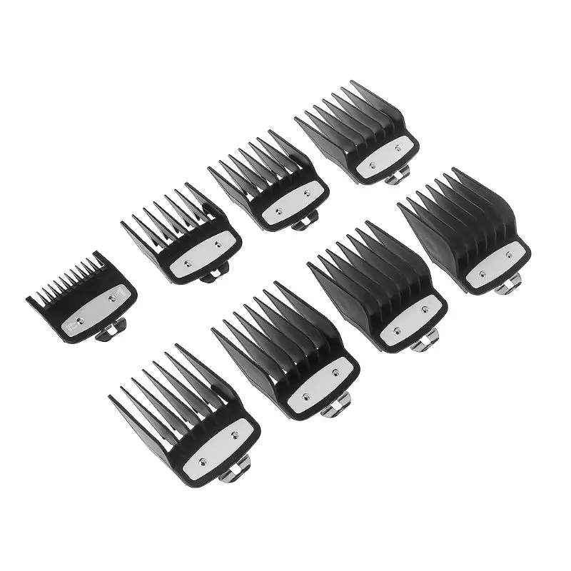 8pcs Professional Cutting Guide Comb for Wahl with Metal Clip