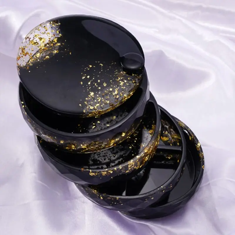 

Crystal Epoxy Resin Mold Rotating Overlapping Multi-layer Jewelry Storage Box Casting Silicone Mould DIY Crafts Making Tools