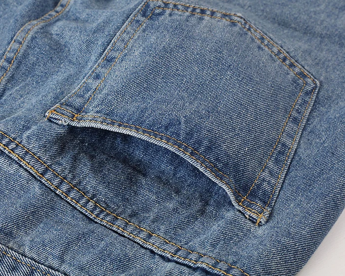 New Spring and Autumn Loose Straight-legged Pants High Street Hip Hop Zipper Jeans Male Hipster Streetwear Trousers Jeans