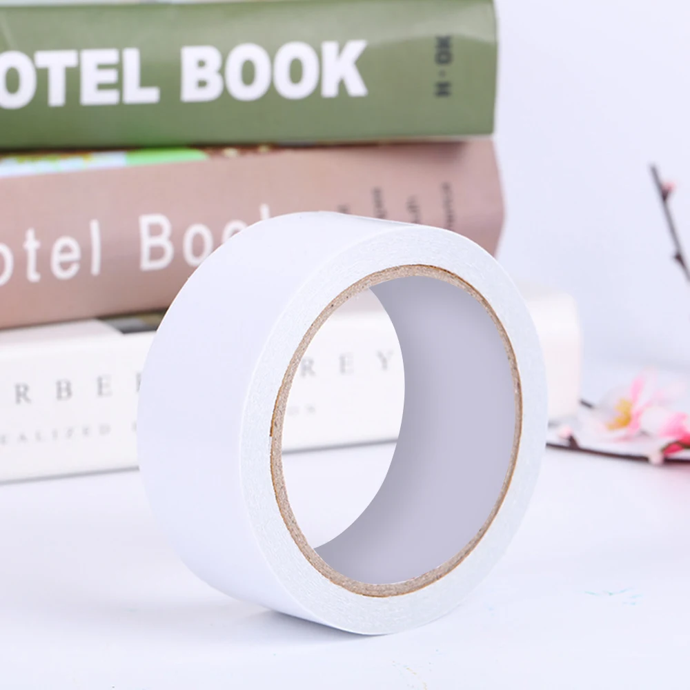 

White Double Sided Tape Package Double-faced Adhesive Strong Adhesion Sticky Powerful Stationery for Office Home Diy Manual Tool