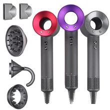 5Pcs Leafless Hair Dryer 220V Negative Ion Professinal Quick Dry Home Powerful Constant Flyaway Attachment Electric Hair Dryer