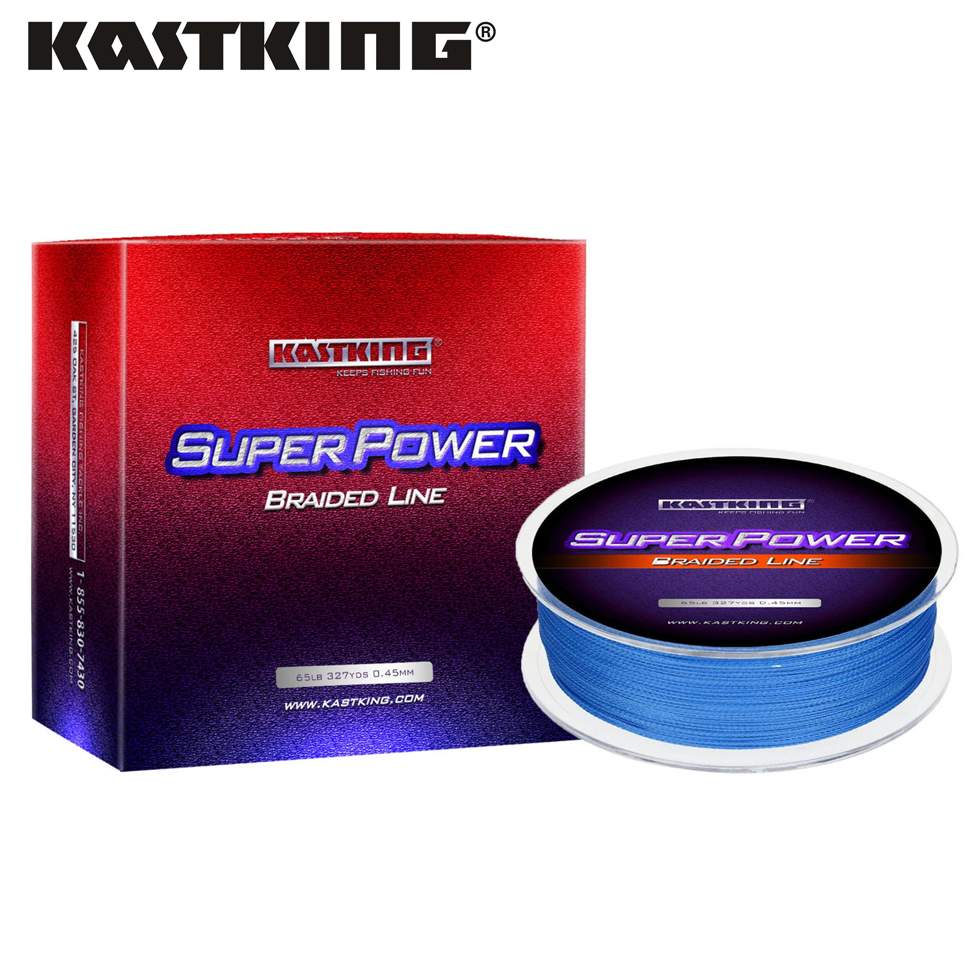 Плетеная полиэтиленовая рыболовная леска KastKing SuperPower 300 м/500 м/1000 м 4 пряди 6 80