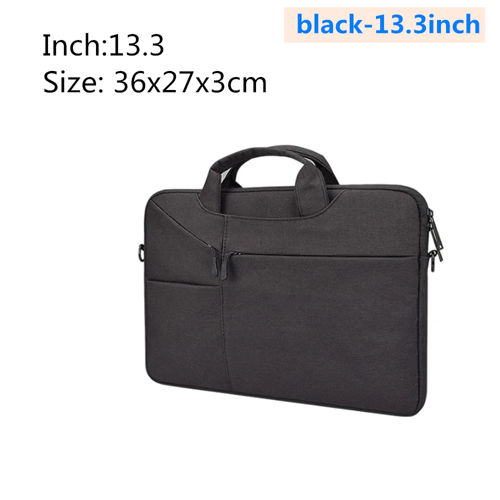 black-13.3inch Водонепроницаемая Портативная сумка для ноутбука, защитный чехол 13,3, 14,1, 15,4, 15,6 дюймов, сумка Macbook Pro 15,6 Для Apple liner, фетровый короткий чехол - Цвет: black-13.3inch