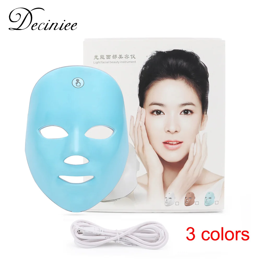 

7 Colors Led Facial Mask Photon Led Beauty Skin Tightening Anti Acne Whitening Face Masks Light Therapy Rejuvenation Home SPA