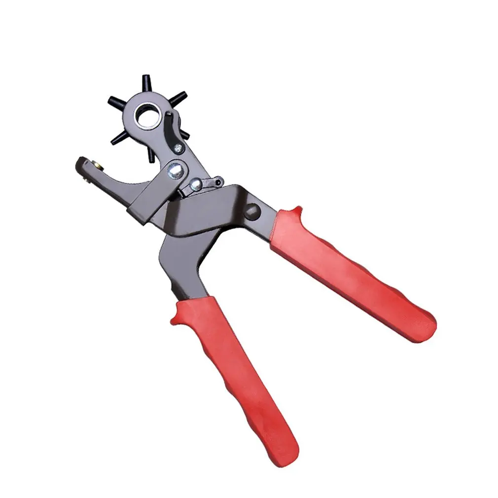 

Leather Belt Hole Punch Plier Eyelet Puncher Revolve Sewing Machine Bag Setter Tool Watchband Strap Household leathercraft