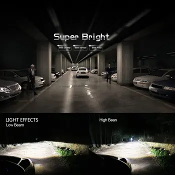 

H7 100W 10000K LED Fog Light Bulb Auto Car Head Light Driving Light Blue Light 12-LED Super Bright 1 Pair Silver Hot