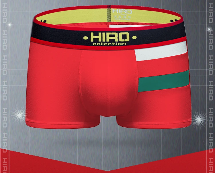 HIRO Tiped Boxer Мужское нижнее белье Cueca мужские трусы плюс размер Sexy для толстого человека сексуальные однотонные хлопковые мужские трусы G06
