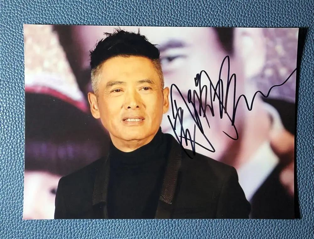 Chow Yun Fat Autographed Signed With Pen Photo Picture 5 7 Collection