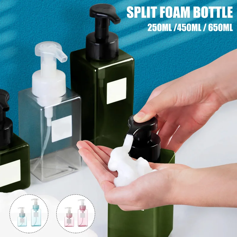 Soap Despenser Portable Foam Pumps Bottle 250/450/650Ml Manually Press Soap Foaming Mousses Liquid Dispensers Bathroom Bottling Soap Despenser Portable Foam Pumps Bottle 250/450/650Ml Manually Press Soap Foaming Mousses Liquid Dispensers Bathroom Bottling