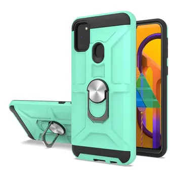 

500pcs/lot For Saamsung Galaxy A30S A10S A20S M30S Rugger Armor Case Ring Holder Hard Case For Galaxy Note 10 S10 Plus S10E