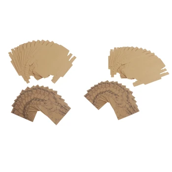 

24 Set Printed Jewelry Necklace Earring Packing Box Gift Box Paper Box