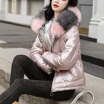 

Women Winter Jackets Coats Hooded Real Fur Coat Female Autumn Natural Fur Fox Warm Puffer Coats Ladies Thick Parkas