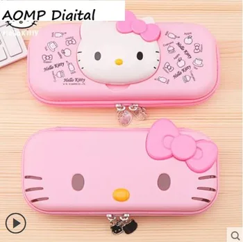 

HelloKitty pen bag for elementary school students cute large capacity stationery box 3D waterproof multi-layer stationery bag fo