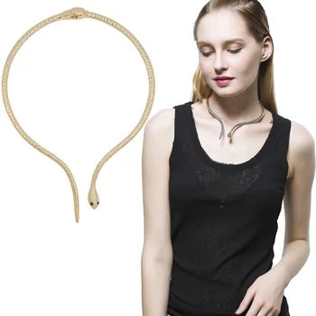 

New Torques Jewelry Animal Necklaces Collar Collares Collier Femme Bijoux Short Snake Choker Neklace For Women Gift Girl
