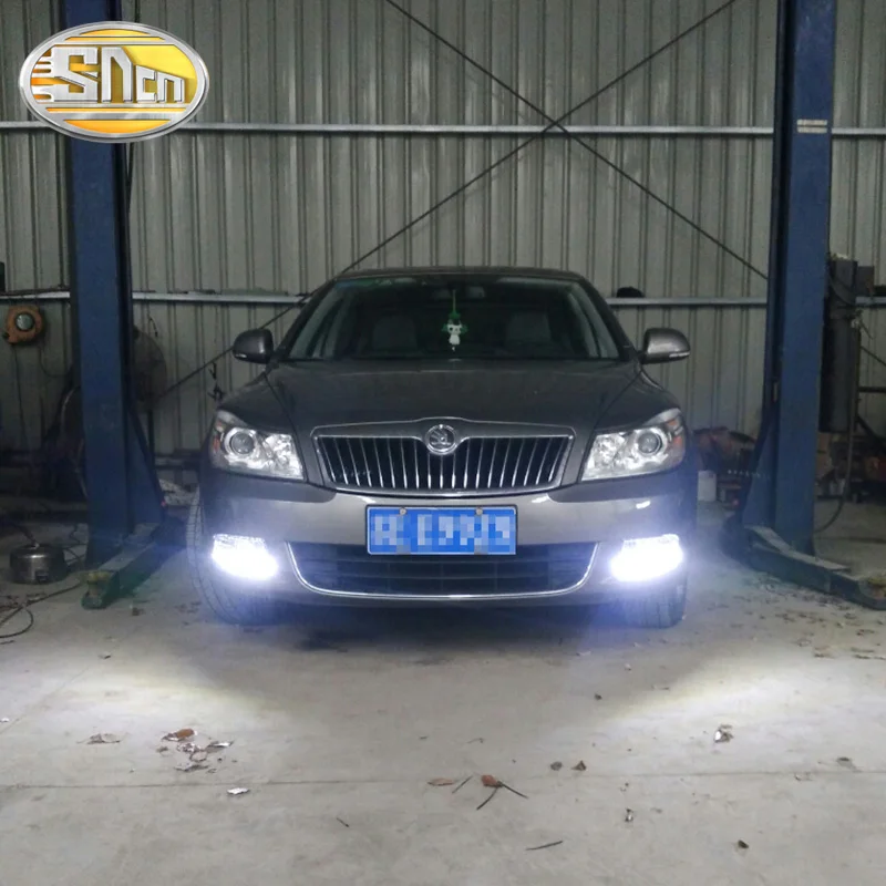 Для Skoda Octavia A5 2010 2011 2012 2013 Водонепроницаемый ABS дневные ходовые огни 12В