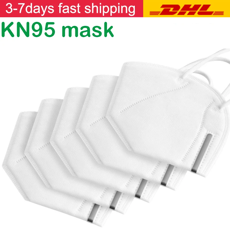 

Mouth masks ffp2 n95 mask masque ffp2 face shield protect safety block spittle kn95 mask 100 pcs DHL fast delivery