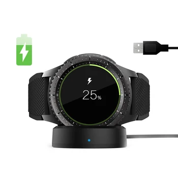 

SIKAI Wireless Fast Charger For Samsung Gear S3 Frontier S2 Sport Charging Dock For Samsung Galaxy Watch 46mm Active Charge Dock