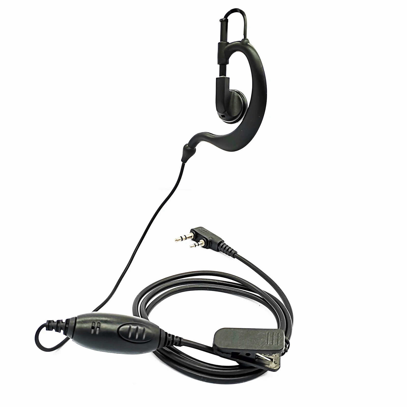 G Shape Walkie Talkie Earphone, Headset with PTT Mic, for Baofeng UV-5X, 5R, TYT Ham Two-Way Radio