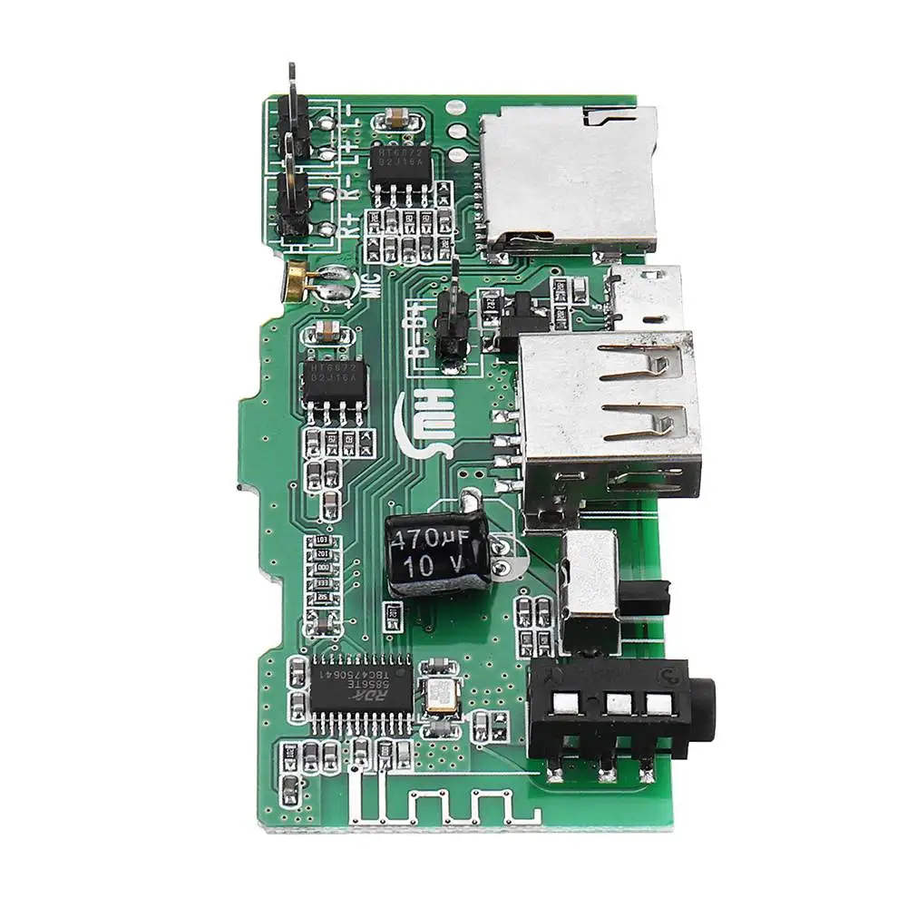 LEORY 1 шт. 2*3 Вт декодер плата беспроводной bluetooth модуль аудиоресивера u-диск AUX FM TF карта MP3 плеер модуль DAC