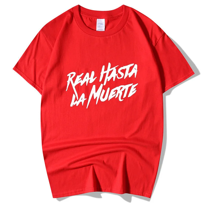 Abron Anuel AA FREEANUEL Rock Album Real Hasta La Muerte Футболка мужская и женская летняя модная хип-хоп Повседневная хлопковая Футболка с круглым вырезом