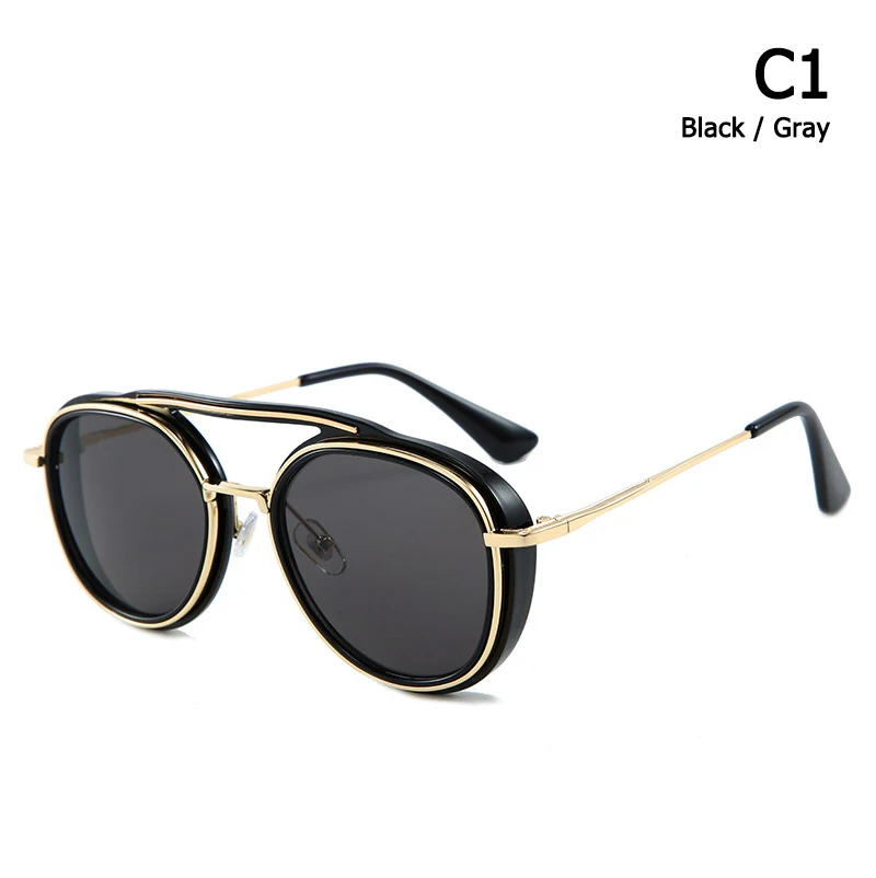 JackJad, модные солнцезащитные очки в стиле стимпанк, стимпанк, стильные женские винтажные брендовые дизайнерские солнцезащитные очки Oculos De Sol 2110 - Цвет линз: C1