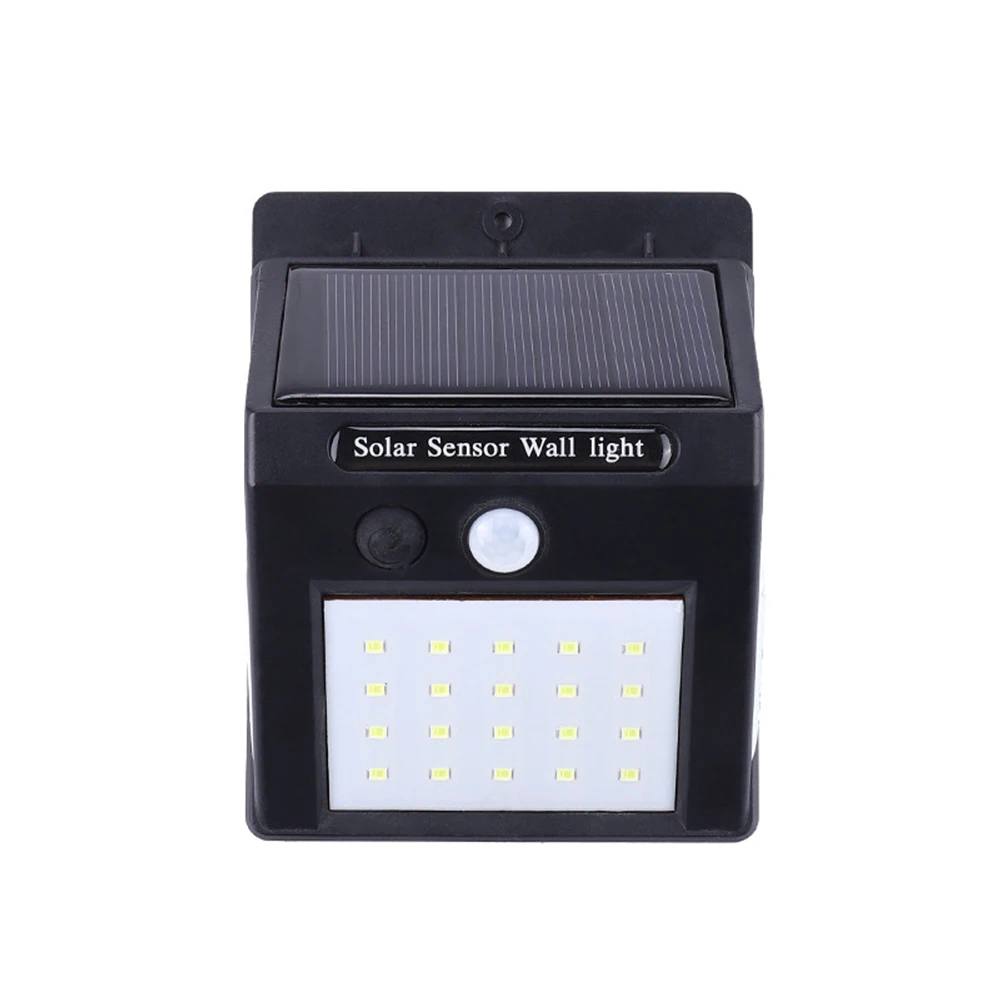 BRELONG Solar LED Wall Light Waterproof Three-sided Illuminated Motion Sensor Outdoor Fence Garage Lighting Human Body Induction