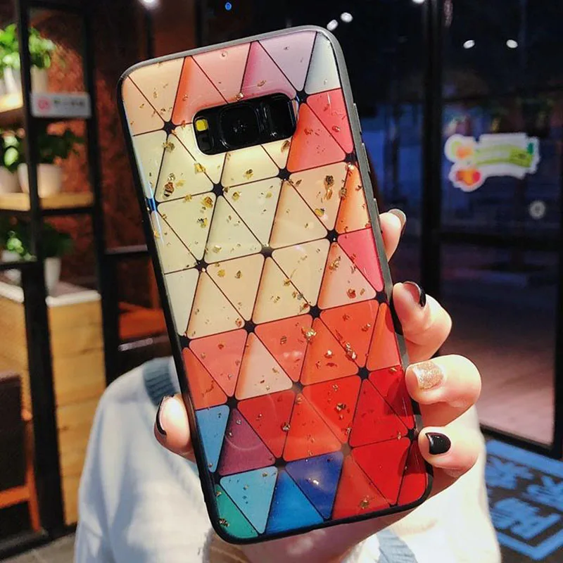 Роскошный блестящий чехол из золотой фольги для телефона Samsung Galaxy A6 Plus A5 2017 A6S A8S A8