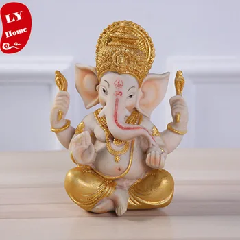 

Elephant decor nature Sandstone Elephant head god Statue Sculpture resin technology handcarved figurine home decoration craft