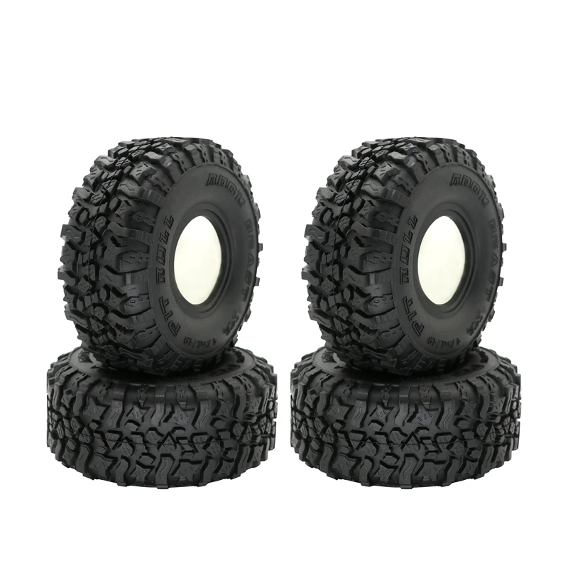 4PCS 120MM 1.9Inch Rubber Tyres Wheel Tires for 1/10 RC Rock Crawler Axial SCX10 90046 AXI03007 Traxxas TRX4 TF2 D90 | Игрушки и хобби