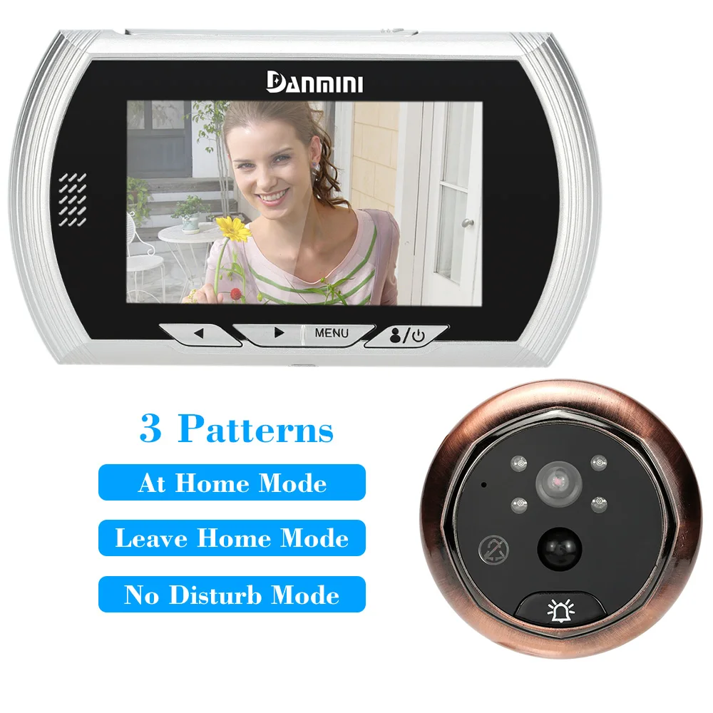 

4.3" LCD Digital Peephole Viewer Door Eye Doorbell Video IR Motion Camera Night Vision Home Security