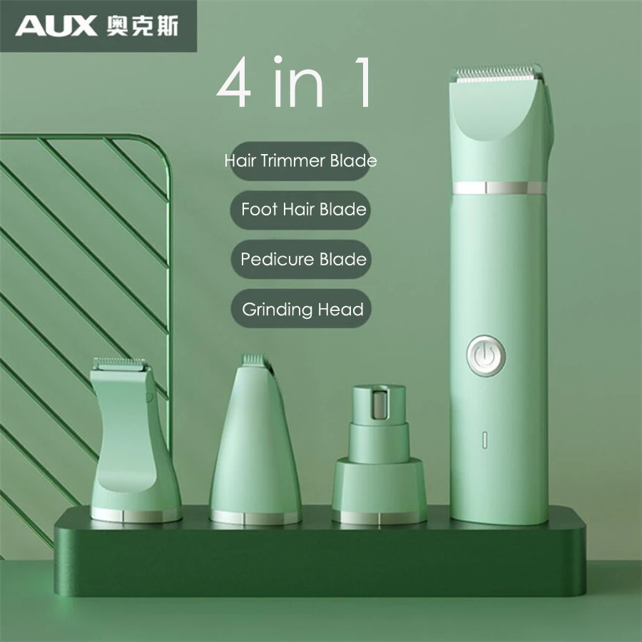Pet Clipper Dog Hair Trimmer Pet Hair Trimmer Dog Clipper Pet Nail Grinder Dog Cat Hair Trimmer Paw Nail Grinder Pets Clippers Foot Nail Cutter Low Noise Grooming Machine USB