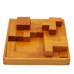 Головоломка, строительные блоки, обучающая коробка, игрушка, игра, деревянная