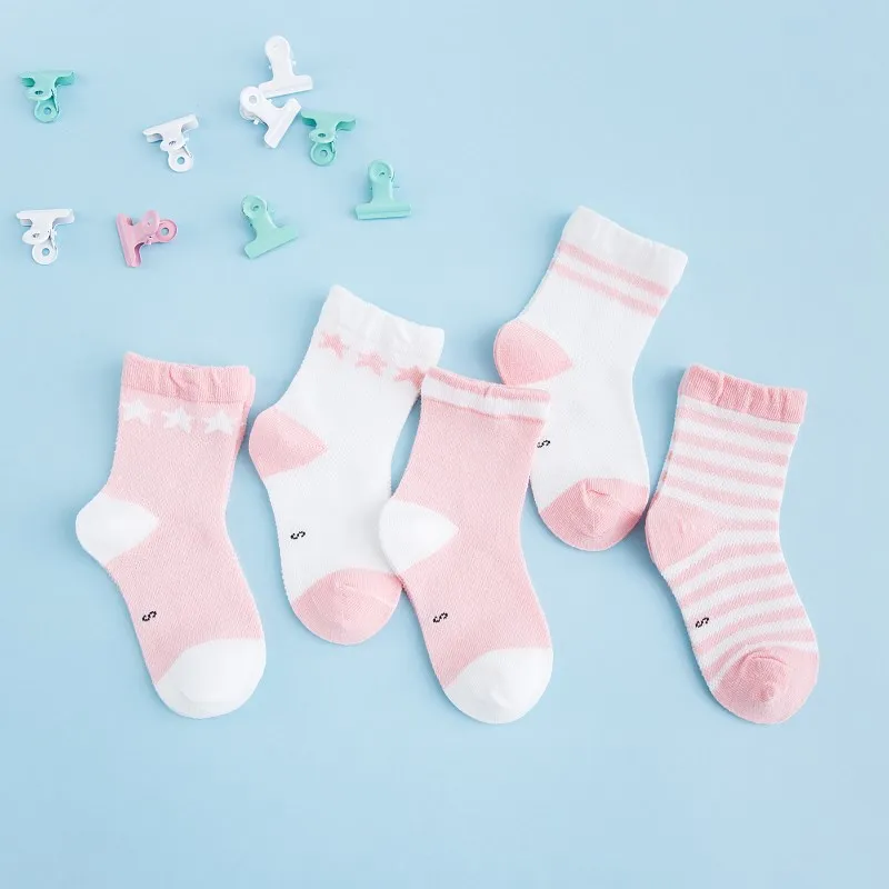 1 Pair Baby Soft Cotton Socks Newborn Infant Printing Comfortable Sock Toddler Kids Breathable Ankle Socks For 0-6 Years D0236