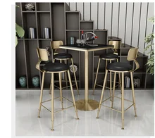 Iron bar tables and chairs simple fresh tea shop tables and chairs net red bar tables and chairs combination high dining chair s