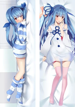 

2020 August Update Pillow Cover Case VOCALOID Sexy Girls Pillowcase Peach Skin 2 Way Throw Pillow case