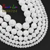 Perles de Quartz craquelées blanches, 4, 6, 8, 10, 12mm, pour la fabrication de bijoux, Perles rondes en pierre naturelle, Bracelet Diy, vente en gros, 15 pouces ► Photo 3/6