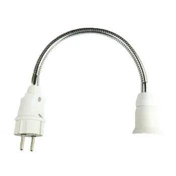 

Lamp changer lamp holder European regulation to E27 screw PP-E27 Switch Lamp Holder Converter With Screw