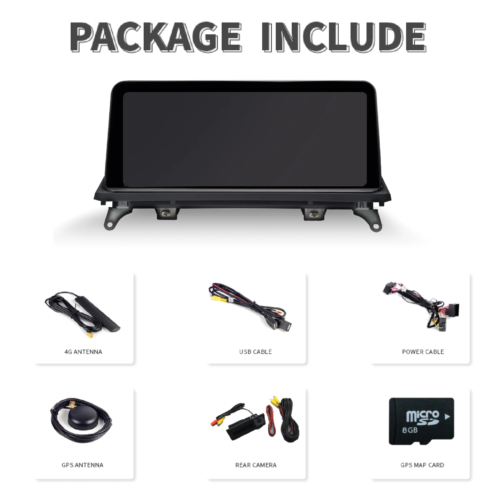 BMW専用 CarPlay/AndroidAuto 対応 防水ディスプレイ CarPlayマルチ