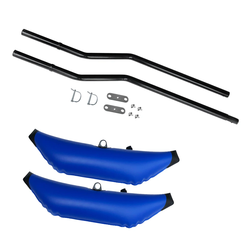 2 X PVC Inflatable Outrigger Stabilizer & Sidekick Ama Kit For Kayak Fishing