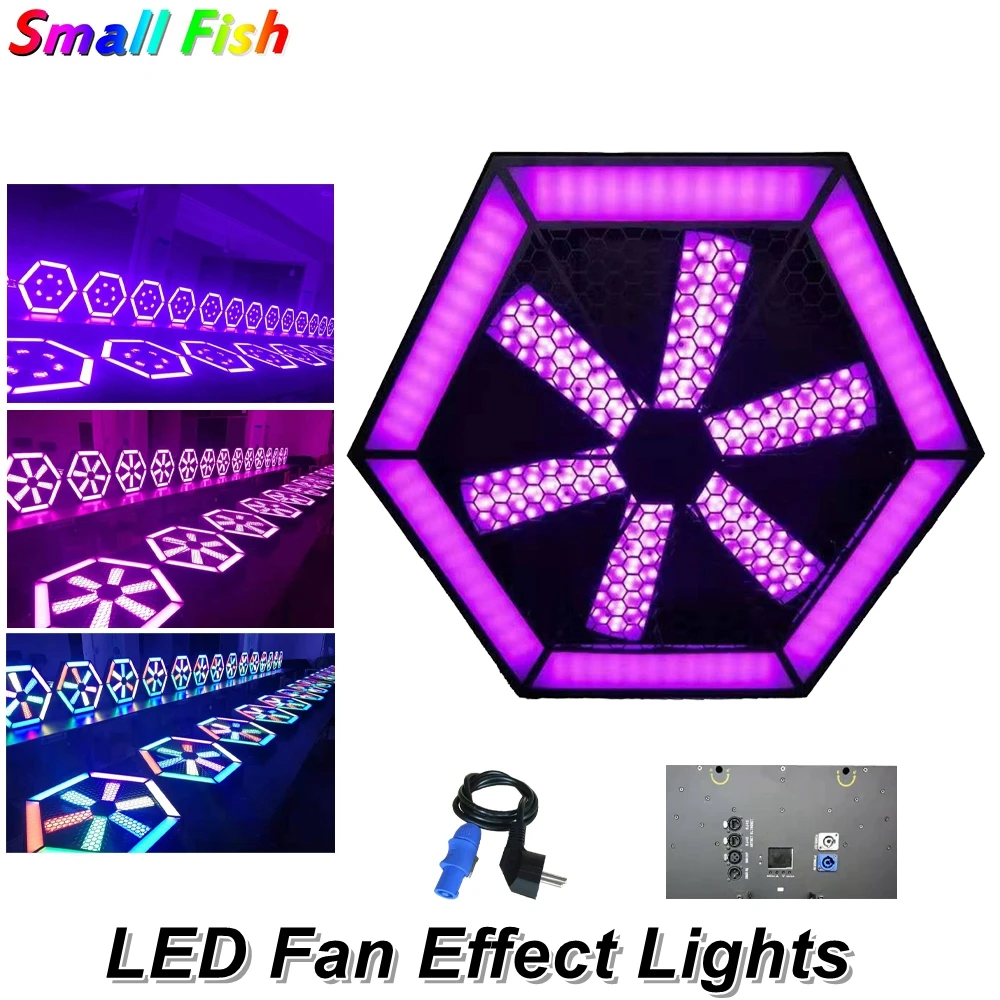 LED Pixel Lights 504Pcs SMD5050 RGB 3IN1 LED Fan Lights DMX 512 Dj Lights Professional Wash Effect Stage Lights LED Flashlight