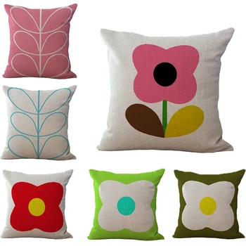 

Nordic modern minimalist petal clover flowers Pillowcase Waist Throw Cushion Pillow Cover Soft Cool Pillow Case Bedroom Home
