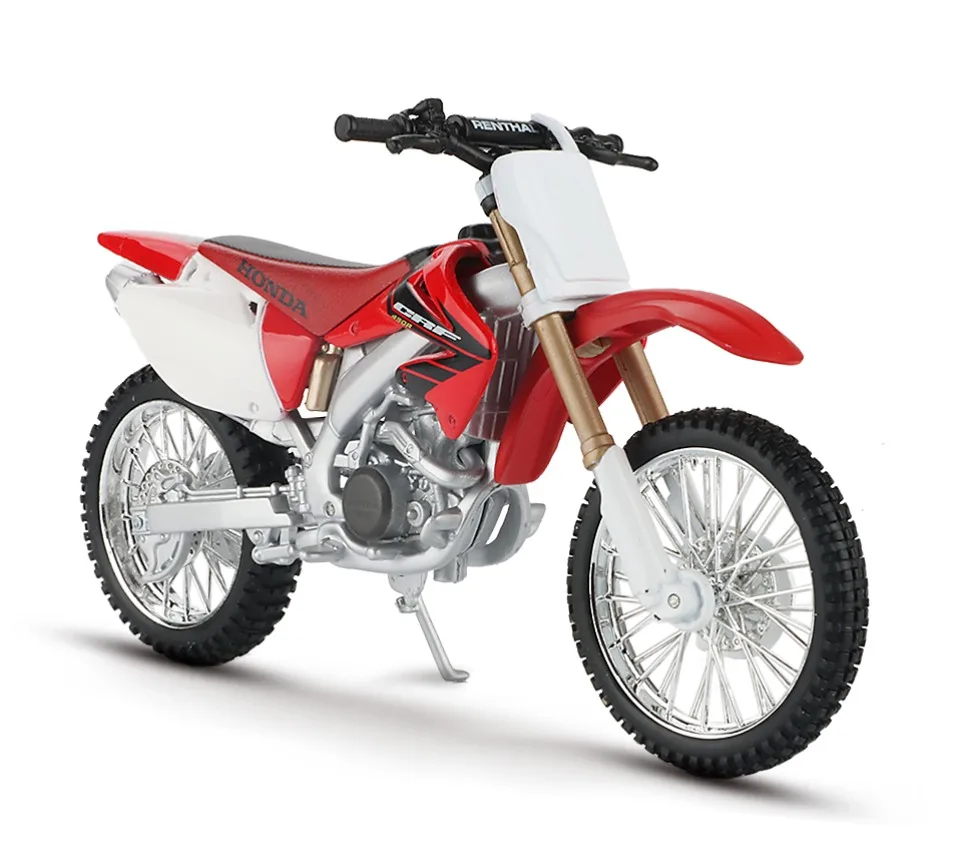 Модель мотоцикла Maisto из 1:12 сплава, игрушка для моделирования CRF 450R внедорожные велосипедные модели, коллекция креативных игрушек для детей